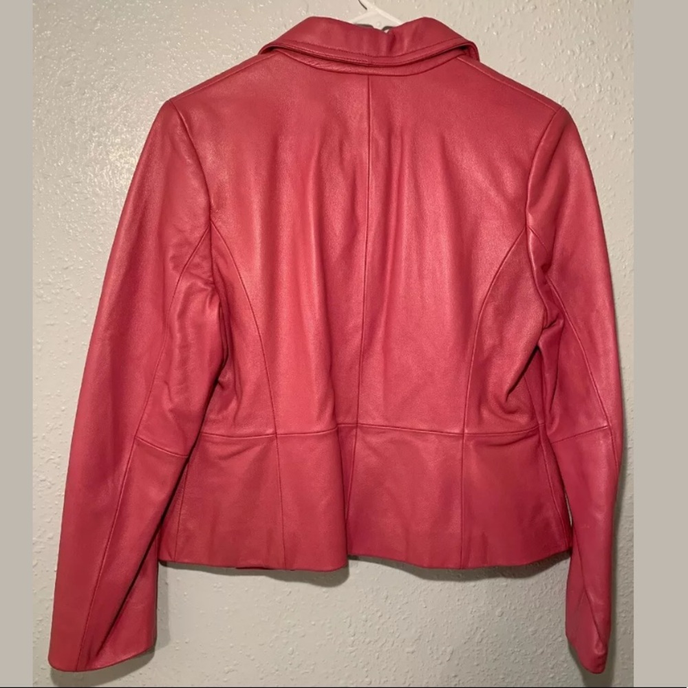 NWOT Valerie Stevens 100% Leather Jacket Size MP - Picture 6 of 6